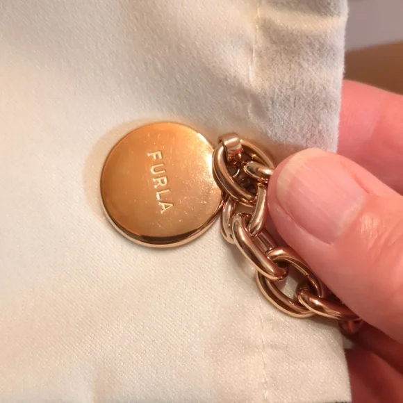 Furla Chain Bracelet with Red Heart Charm Full Inclusion